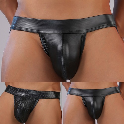 String homme cuir taille - string,