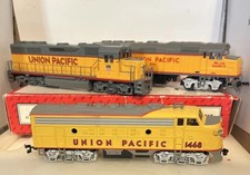 HO Scale Locomotive Lot (3) Union Pacific Diesels. Track Tested.  Works well