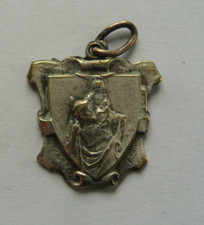 Antique SAINT CHRISTOPHER Religious Medal.. Signed SILVER METAL BOUET