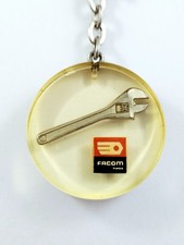 KEYCHAIN - Resin - FACOM TOOLING Inclusion VINTAGE 60s WRENCH