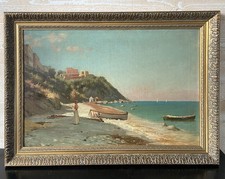 Tableau Ancien - Plage de