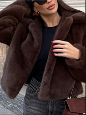 Veste femme en fausse fourrure