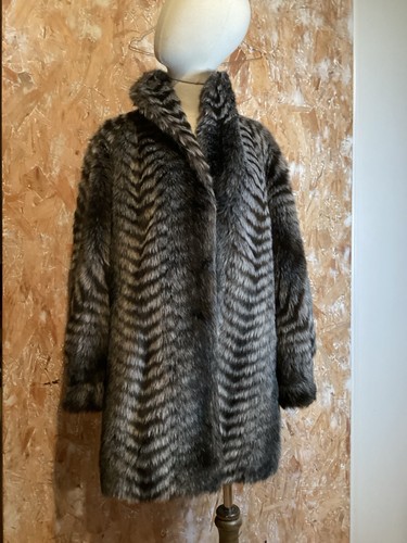 Veste fausse fourrure - 3/4+,