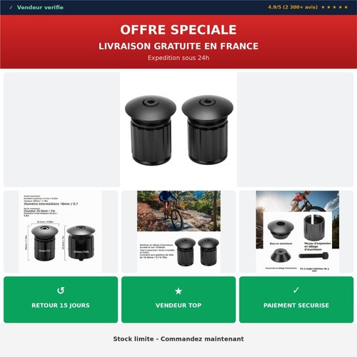 Embouts guidon vélo - de,