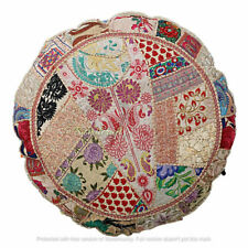 Vintage Patchwork 40 Inch Round Cushion Cover Floor Decorative Pillow Cover D2