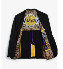 Slim Los Angeles Lakers NBA Performance Stretch Blazer Size 38S
