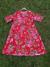 DRESS  Robe floral rouge