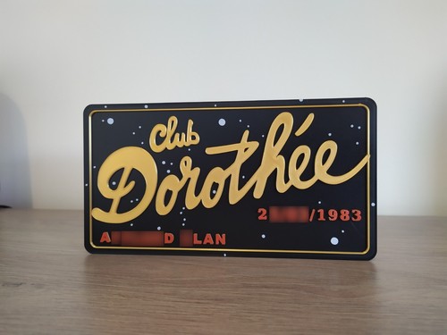 Enseigne carte club dorothée - enseigne,