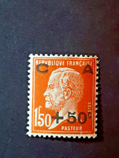 TIMBRE CAISSE D'AMORTISSEMENT Pasteur 50c/1,50f N°248 NEUF * rouge orange