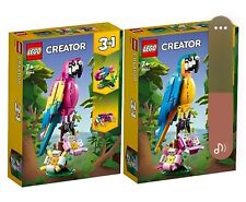 LOT LEGO CREATOR 31136 31144 - PERROQUET EXOTIQUE + ROSE - NEUF ET SCELLE!