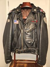 Vintage Perfecto Style Leather Motorcycle Jacket