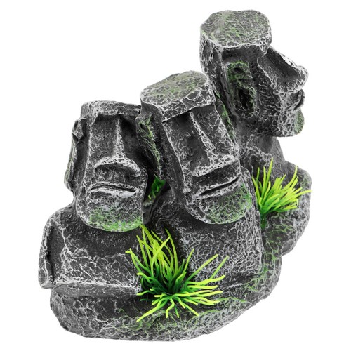 Durable resin fish tank moai - durable,