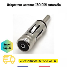 Adaptateur antenne autoradio voiture ISO DIN auto radio male femelle Neuf