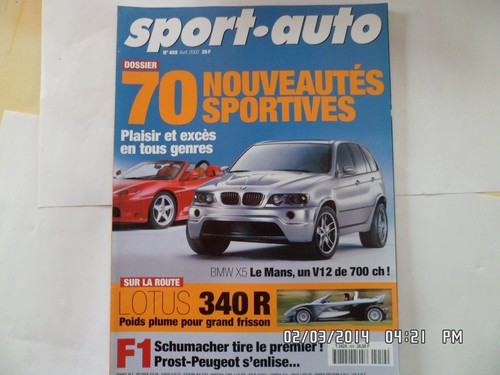 Sport auto 459 avril 2000 - sport,