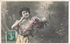 CP PAQUES FEMME ELEGANTE