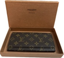 VTG 90s Louis Vuitton Monogram Porte Cartes Bifold Long Wallet CA0965 w/ BOX EUC