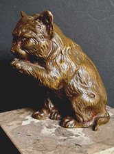 Ancien BRONZE patine brun