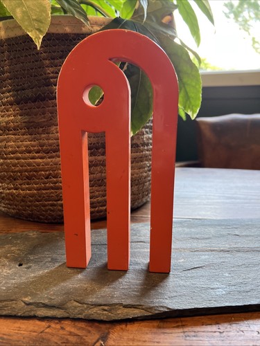 Sculpture fer peint design - sculpture,