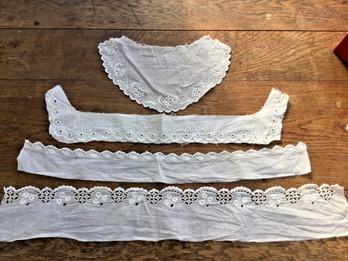 Linge ancien lot galons col - lot,