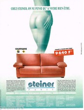 ADVERTISING ADVERTISING 065 1995 sofas armchairs COURTISANE by STEINER