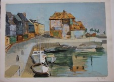Victor VIKO KONSENS - Lithographie signée numérotée lithograph Honfleur 1970