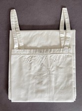 1900-1930 Initials Embroidered Linen Nuisette MB, Lingerie, Nightgown, Costume