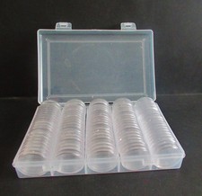 100  CAPSULES DE RANGEMENT 30   M/M  DANS COFFRET PLASTIQUE