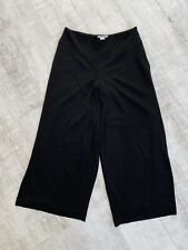 Sarah Pacini Womens Avant Garde Rayon Black Wide Harem Pants Trousers Size 3 / L