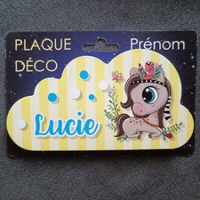 LUCIE Plaque Adhésive Prénom