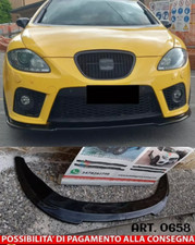 SPLITTER DE Pare-Chocs Avant Adapté Pour SEAT LEON 1P ABS SPORTIF NOIR LIP