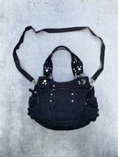 George Gina & Lucy Glamour Girl Black Shoulder Bag Tote Nylon Canvas Purse