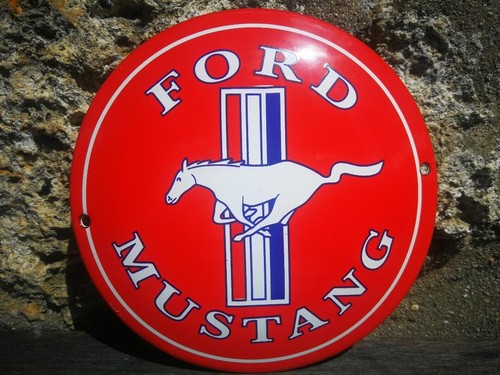 Plaque émaillée ford - ford, mustang