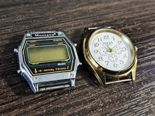 Vintage watch Montana / Polet quartz  set of 2 pieces  USSR Does not work