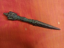 Outil rituel ancien chamanique Bouddhiste Phurba Bronze Bouddhisme Bouddha Inde