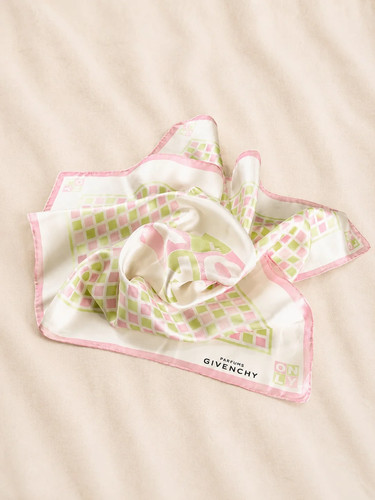 Givenchy foulard soie - foulard, blanc