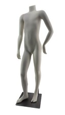 Child Toddler Kids Matte White Headless Fiberglass Mannequin with Base