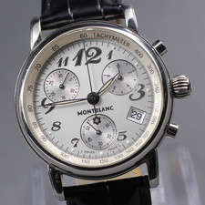 [Exc+5] Montre Suisse Homme MONTBLANC Meisterstuck 7038 Chronographe Quartz 36mm