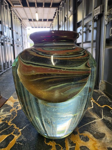 Vase verre soufflé - vase,