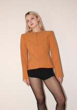 vintage 90's GIANNI VERSACE COUTURE structured jacket gathered back detail Italy