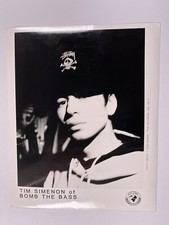 Tom Simenon Photo Bomb The Bass Original Black And White Press Promo Circa 1990s