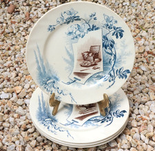 Ensemble de 4 Assiette Creil