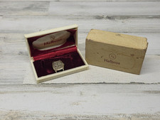 Vintage Helbros 15 Jewels 101 With Case & Box 46380s Gemstone Face