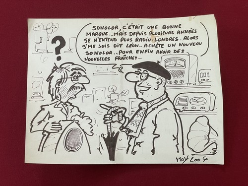 Affiche radio tsf dessin - affiche,