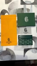 porte carte goyard vert 