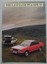 LANCIA Coupe 2000 IE & HPE 1600 Car Sales Brochure 1982-83 Ref 25M-7-82