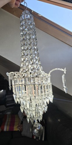 Lustre pampilles cristal - lustre,