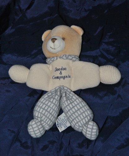 Peluche pantin ours gris - pantin,