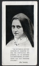 Holy card antique de Santa Teresita santino image pieuse estampa