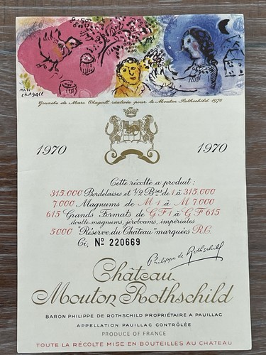étiquette mouton rothschild - ,