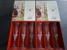 6 flute a champagne en CRISTAL